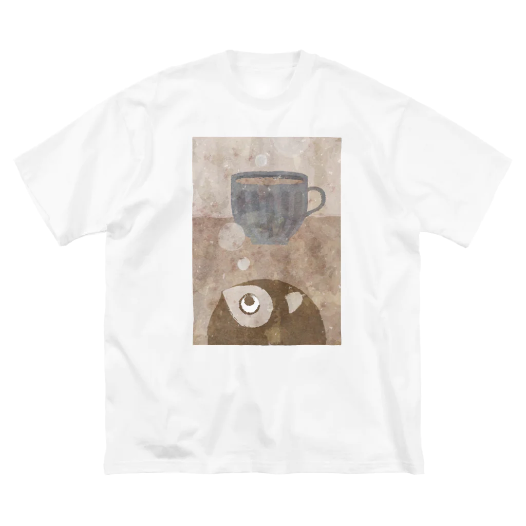 二子舎のカフェオレ ビッグシルエットTシャツ