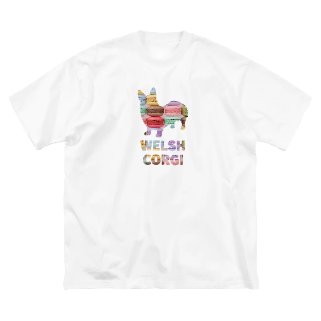 onehappinessのウェルシュコーギー　マカロン Big T-Shirt