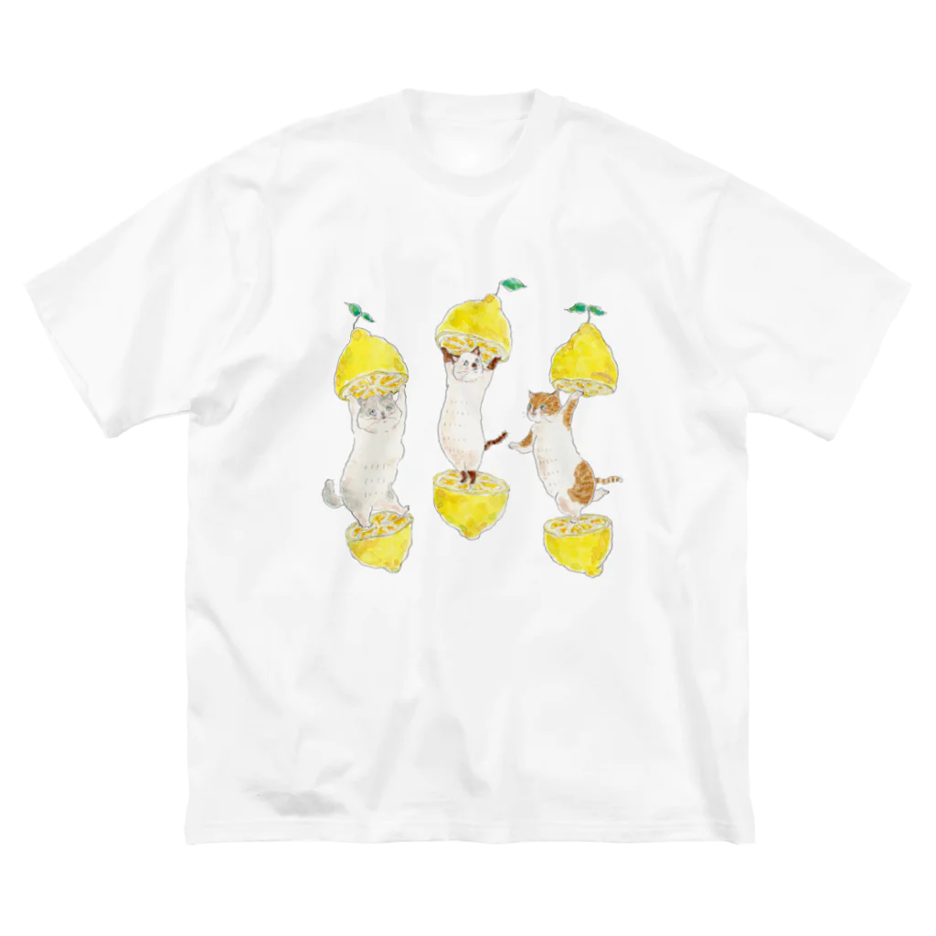 トコロコムギのファーストキッスはレモン味 ビッグシルエットTシャツ