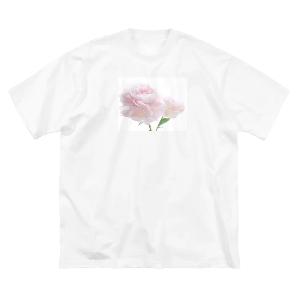 CrystalRoseのシャクヤク  ビッグシルエットTシャツ