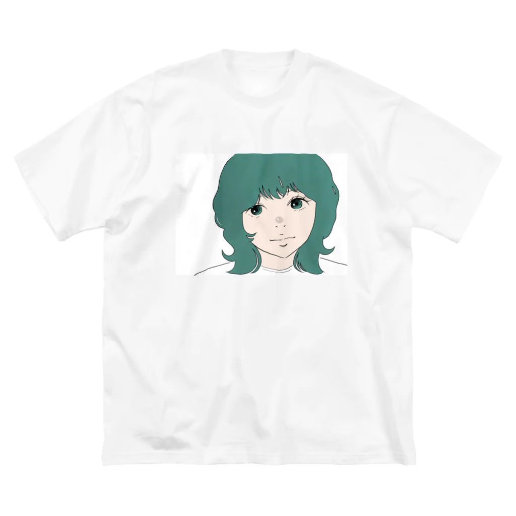 さくさくのFACE ビッグシルエットTシャツ