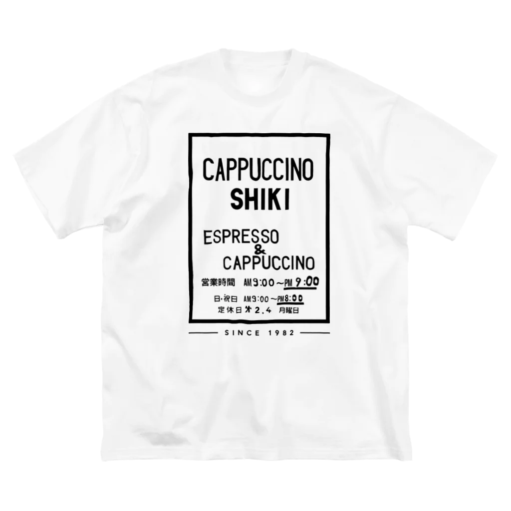 nininoのカプチーノ詩季 ドアサインデザイン ビッグシルエットTシャツ
