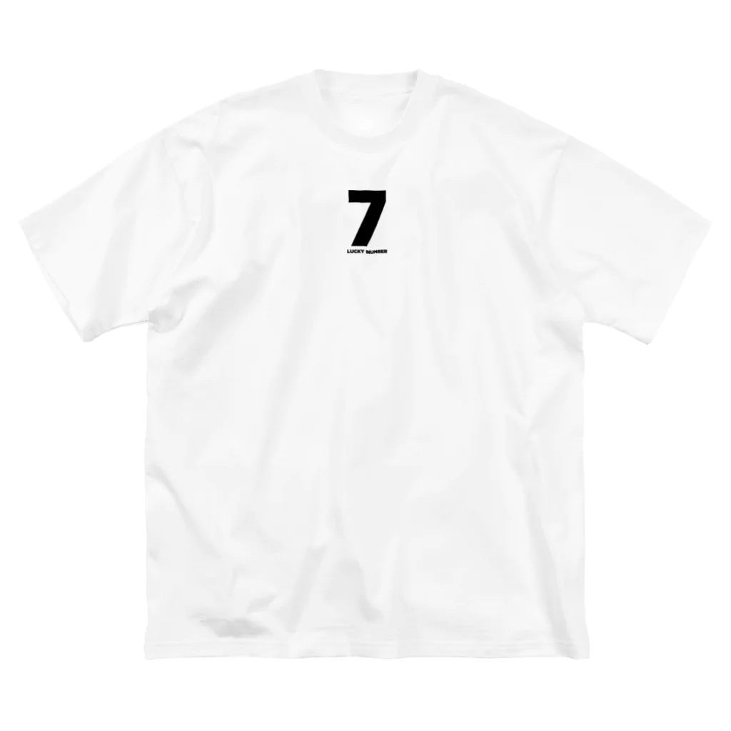 lucky_numberの7_LUCKY NUMBER ビッグシルエットTシャツ