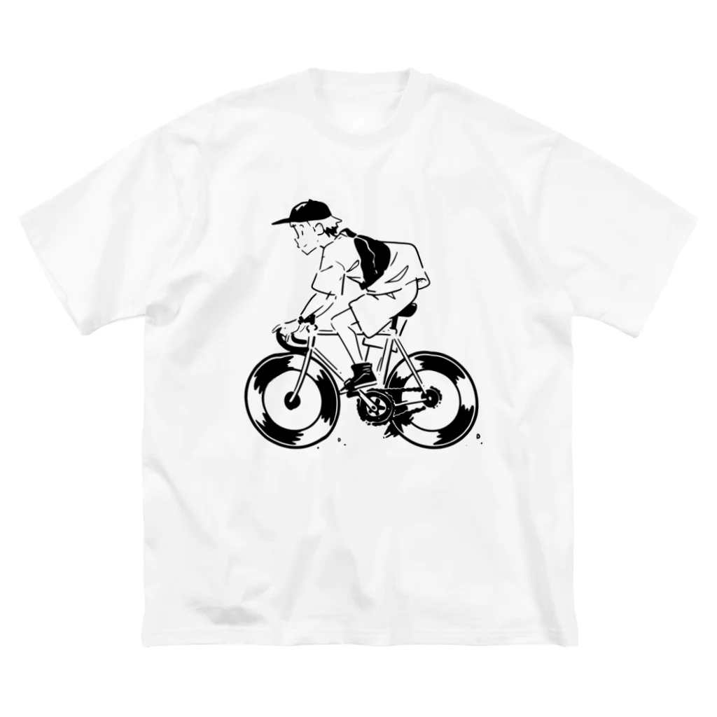 山形屋米店のピストバイクでポタリング ビッグシルエットTシャツ