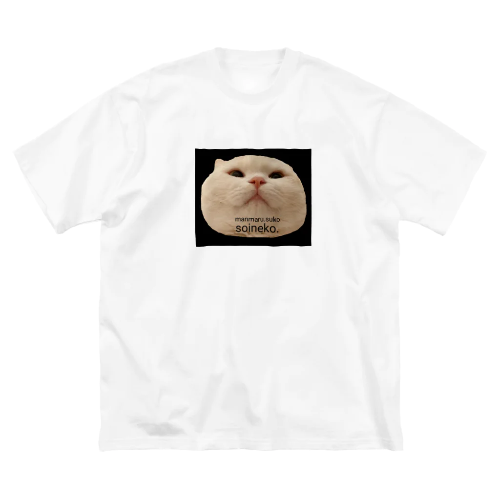 ソイねこもふもふのまんまるソイくん ビッグシルエットTシャツ