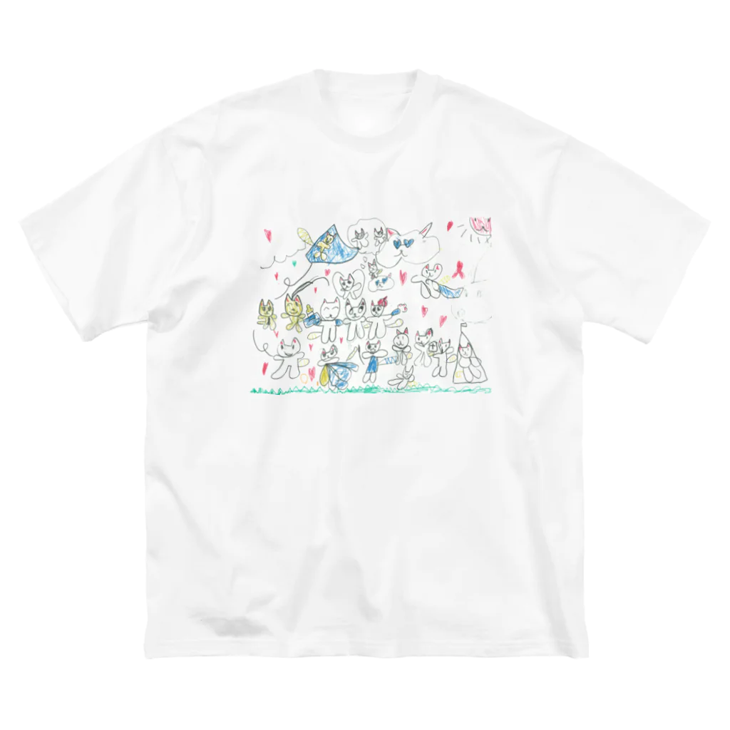 おもしろストアのニャ〜 ビッグシルエットTシャツ