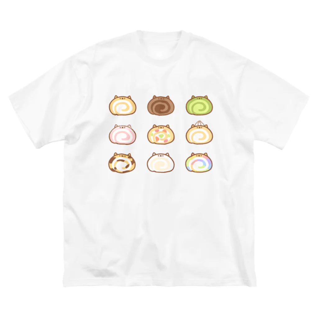 あいぼうのお部屋のロールケーキ ビッグシルエットTシャツ