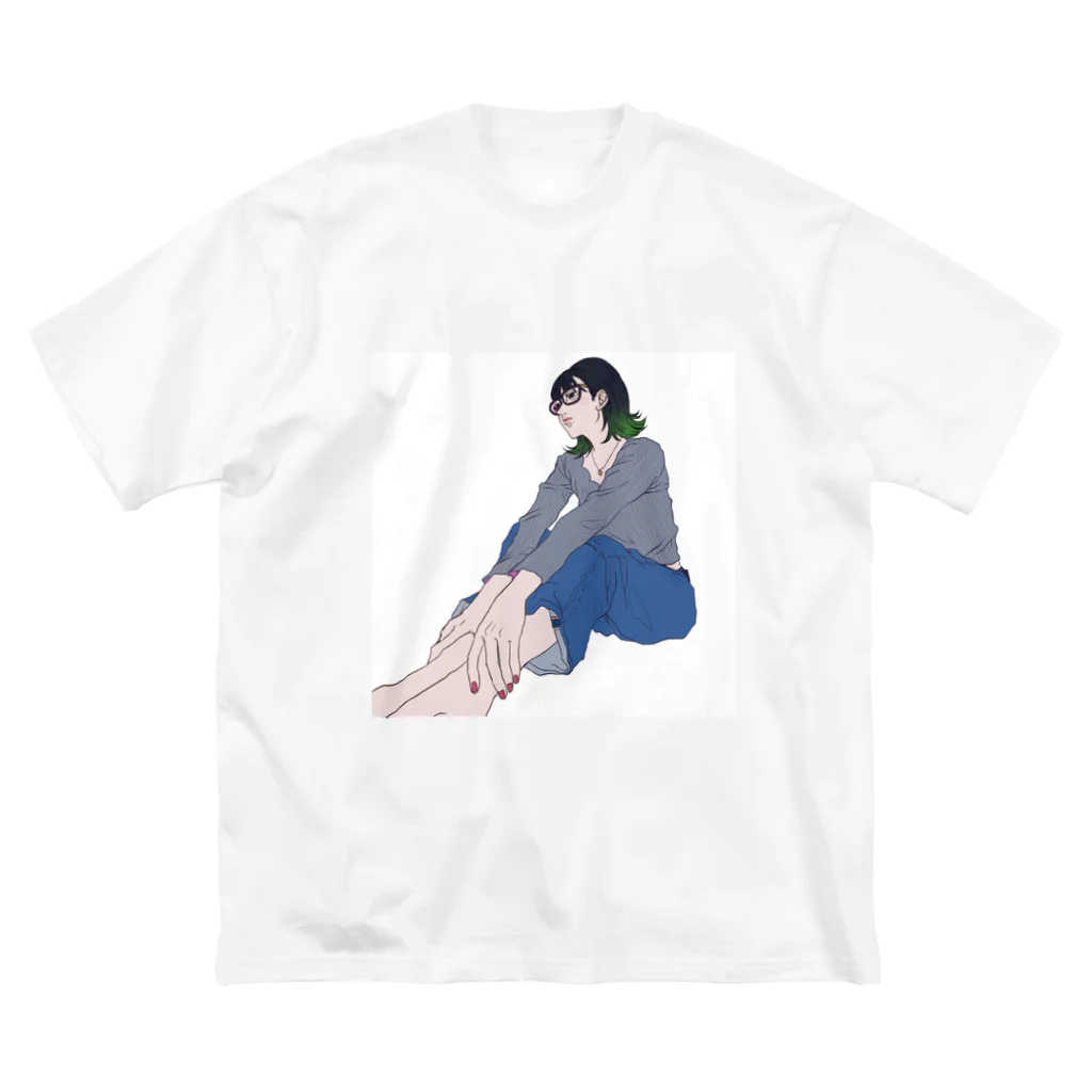 空き家のめがねっこ ビッグシルエットTシャツ