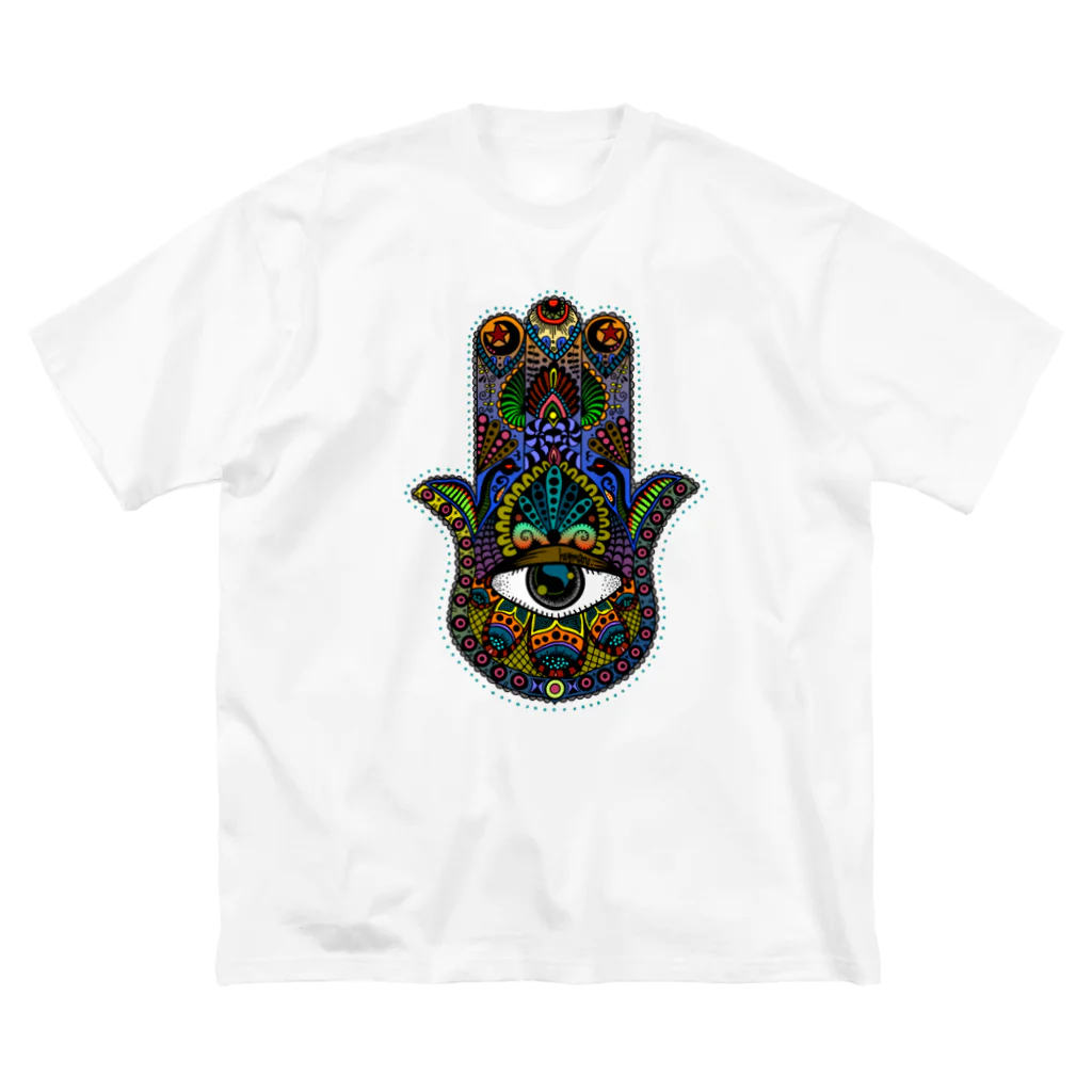 heymar のhamsa カラー ビッグシルエットTシャツ