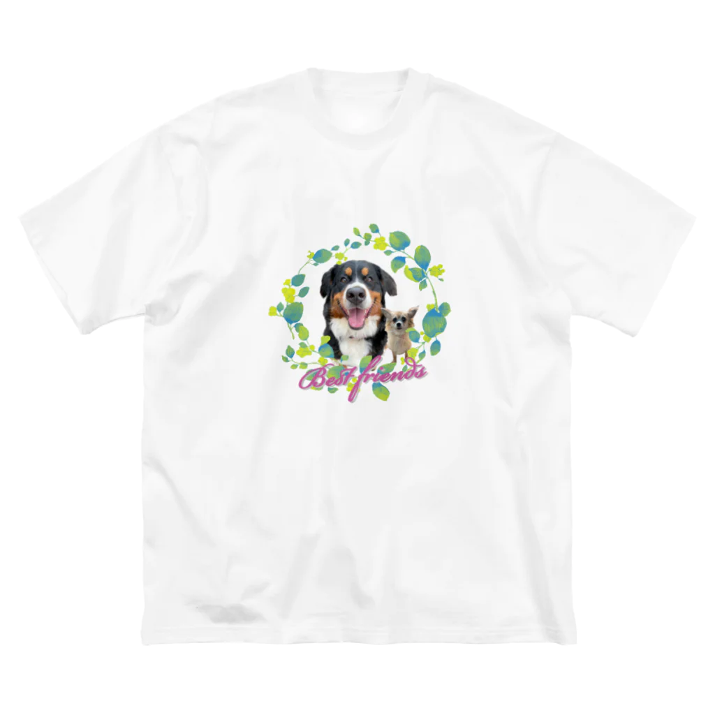 Linlin Houseのチワバニちゃん(ダブルトーン) ビッグシルエットTシャツ