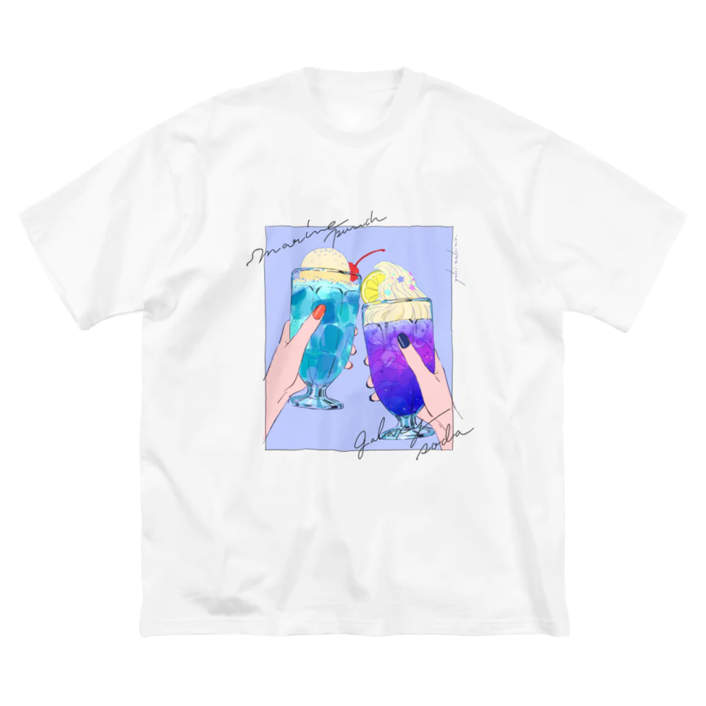 タキノユキ👾のmarine punch & galaxy soda ビッグシルエットTシャツ