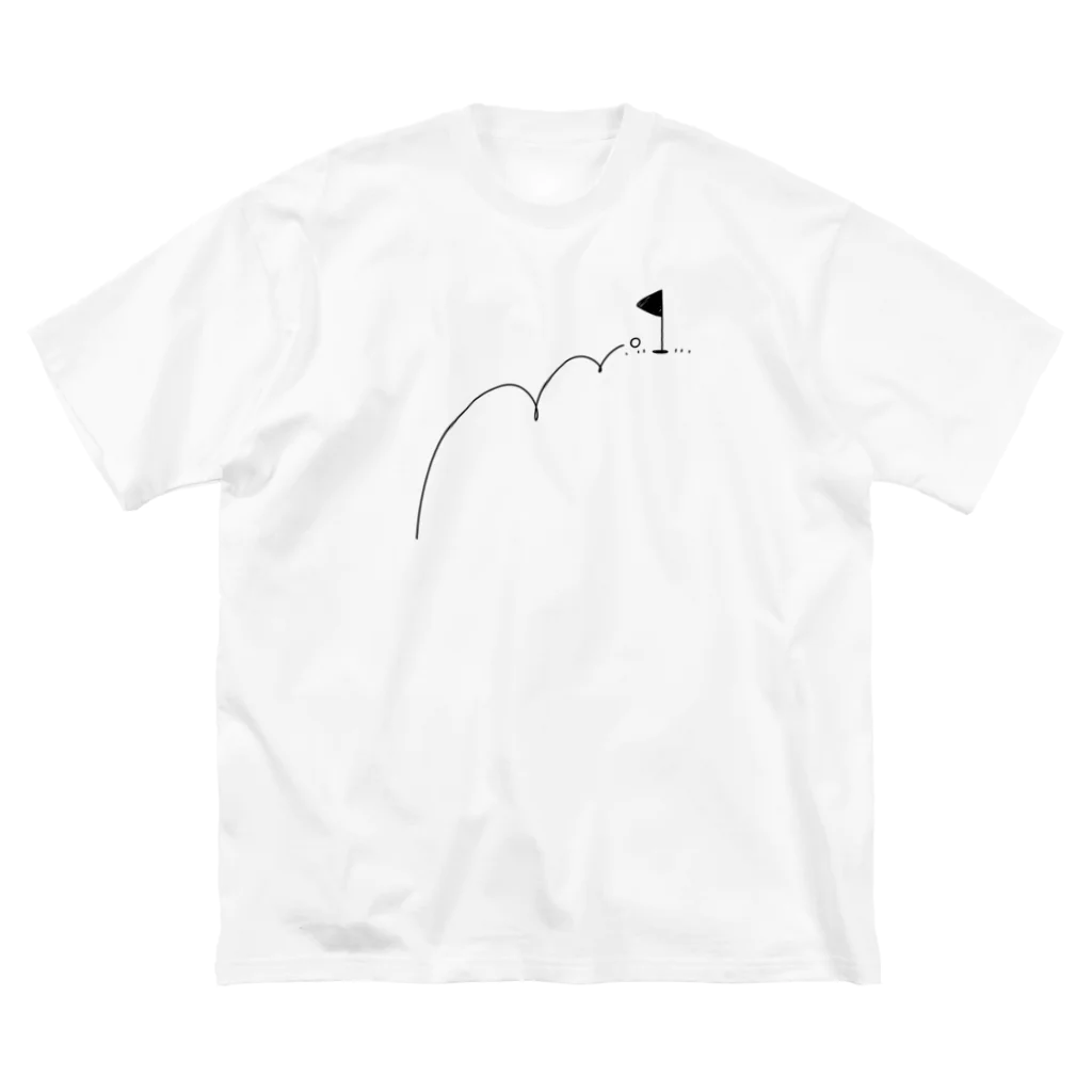 イラスト MONYAAT のホールインワン　ゴルフTシャツ Big T-Shirt