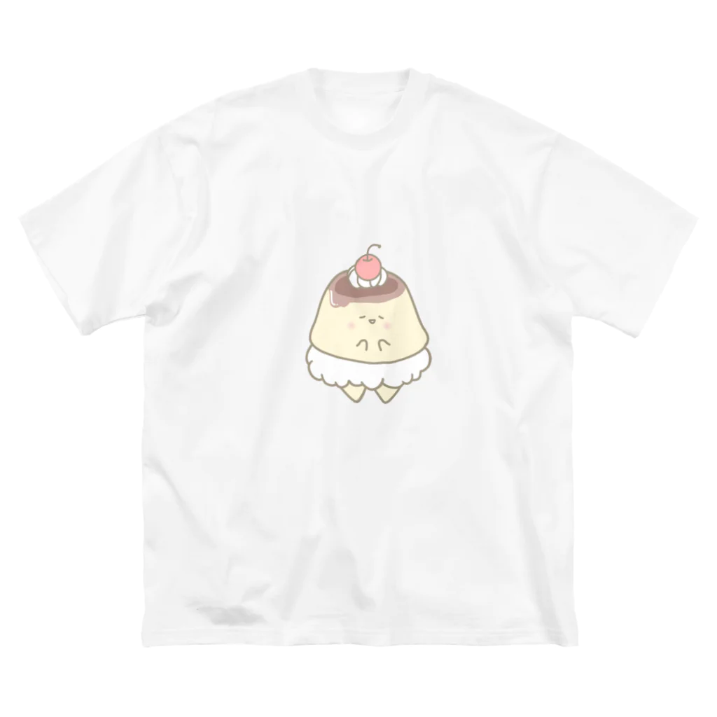 さきまるらんどのプリンのプリーツちゃん🍮 ビッグシルエットTシャツ