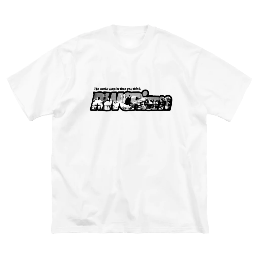 RAWCARism2022公式グッズのRWCRism 夜景 WHITE ビッグシルエットTシャツ