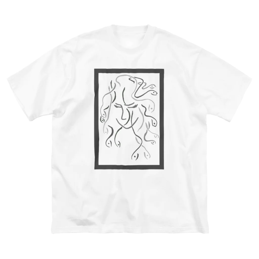 TakiGreen SHOPの“Line Medusa” ビッグシルエットTシャツ