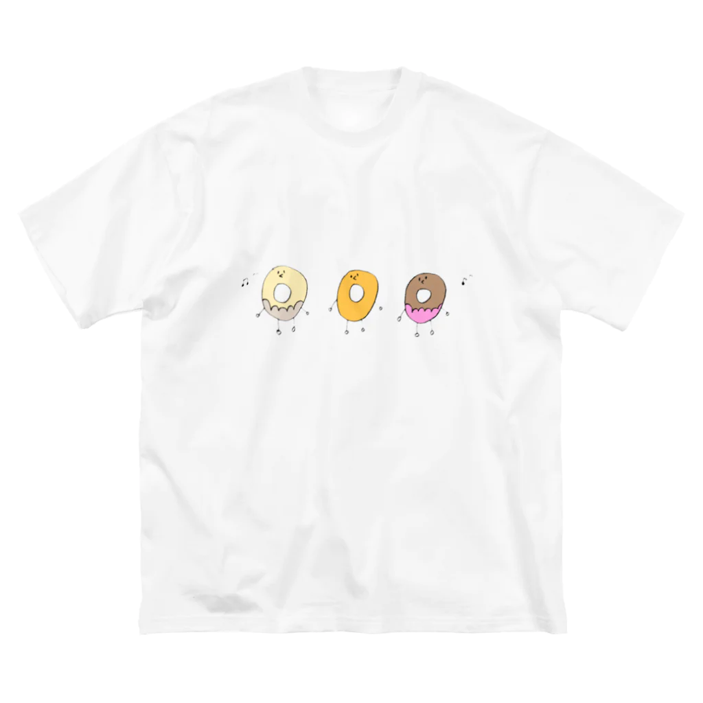 うしこの唄うドーナッツ ビッグシルエットTシャツ