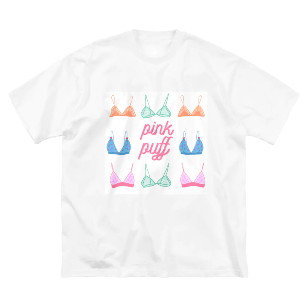 PINK PUFF のおブラジャービッグTシャツ Big T-Shirt