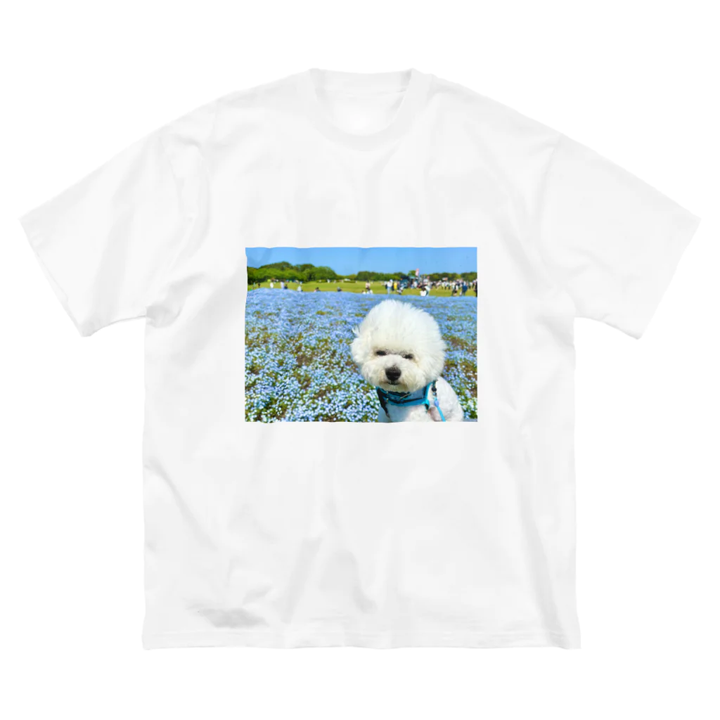 ☁️せとくん(陰キャ)☁️のビションフリーゼのセトくん　お花畑 Big T-Shirt