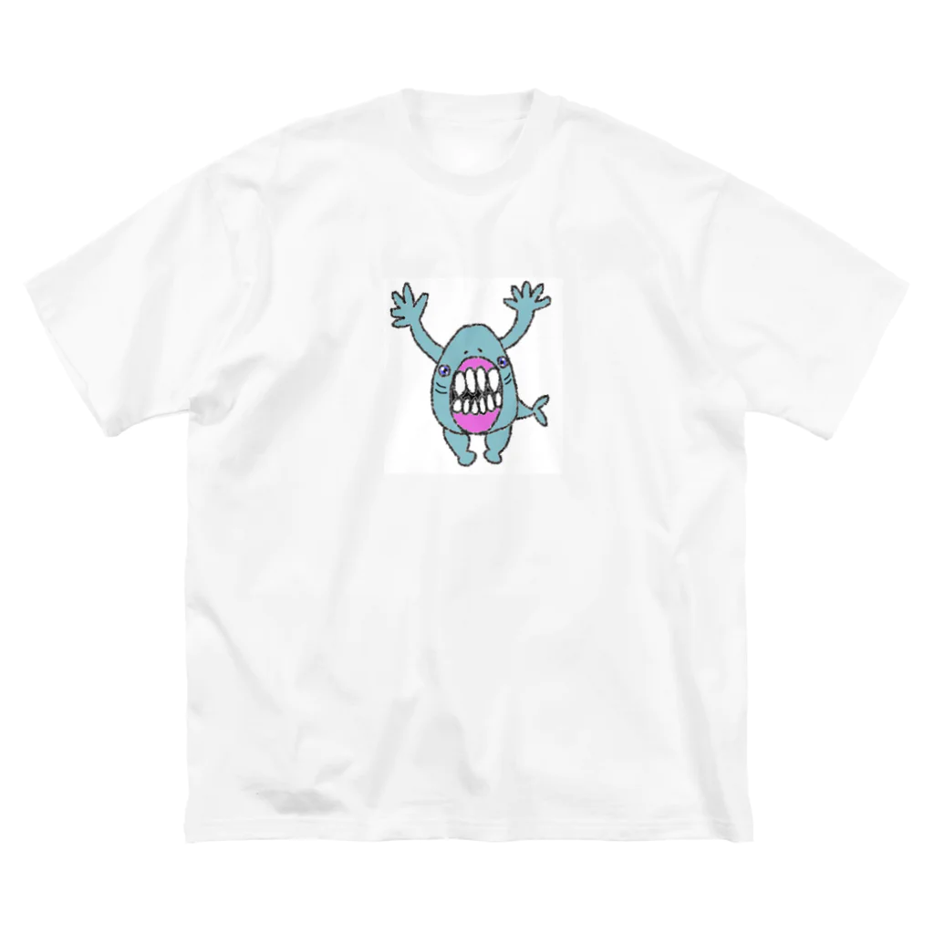 ゆちゃち家のにげろ〜さめ様だぞぉ ビッグシルエットTシャツ