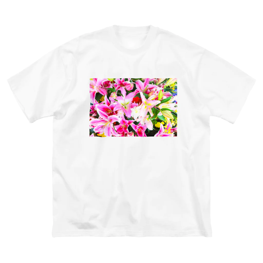 えびたろの咲き乱れる ビッグシルエットTシャツ