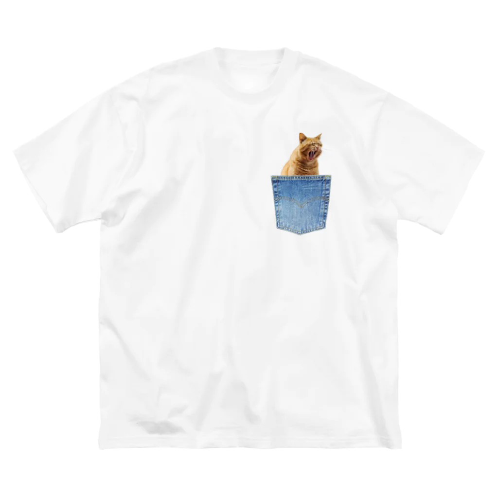 𝙈𝙊𝙈𝙊'𝙨 𝙎𝙝𝙤𝙥のぽけっと-CAT-02 ビッグシルエットTシャツ