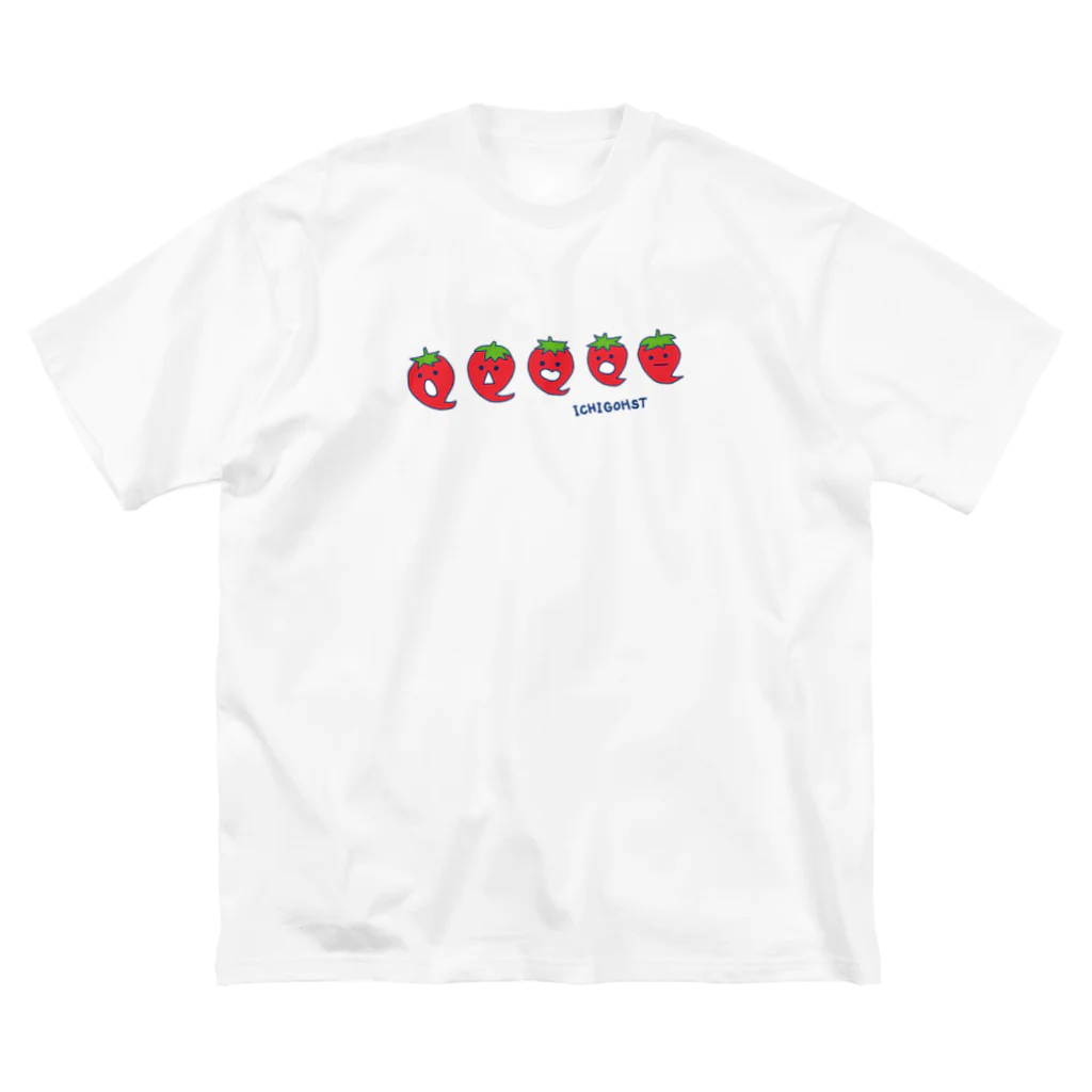 tafu tafuのイチゴースト ビッグシルエットTシャツ