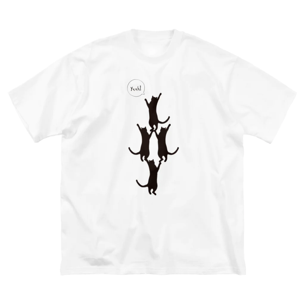 Bacoの頑張る黒猫さんたち Big T-Shirt