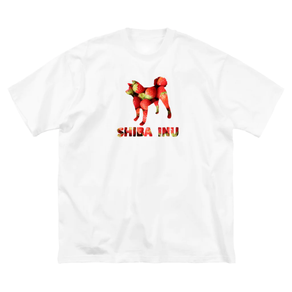 onehappinessのいちご　柴犬 Big T-Shirt