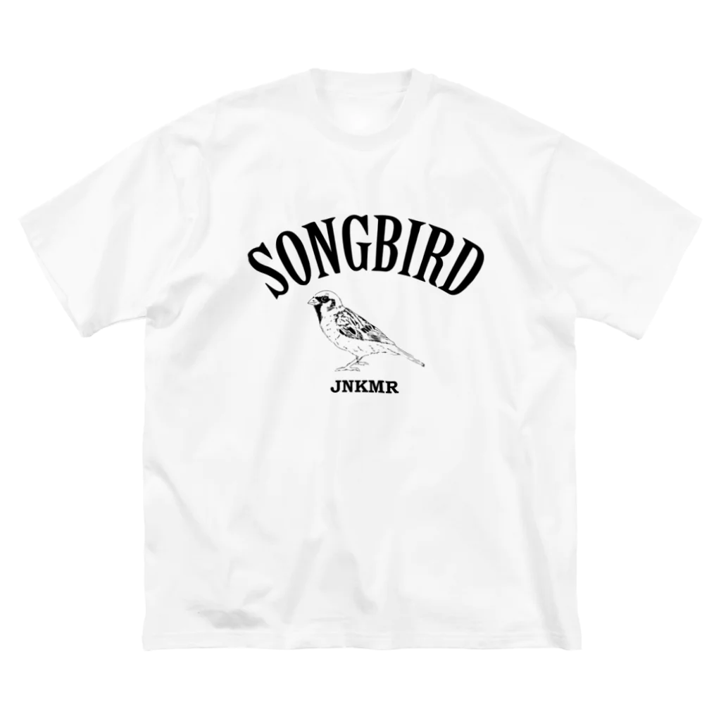 JOE NAKAMURA'S SHOPのSONG BIRD 黒文字 ビッグシルエットTシャツ