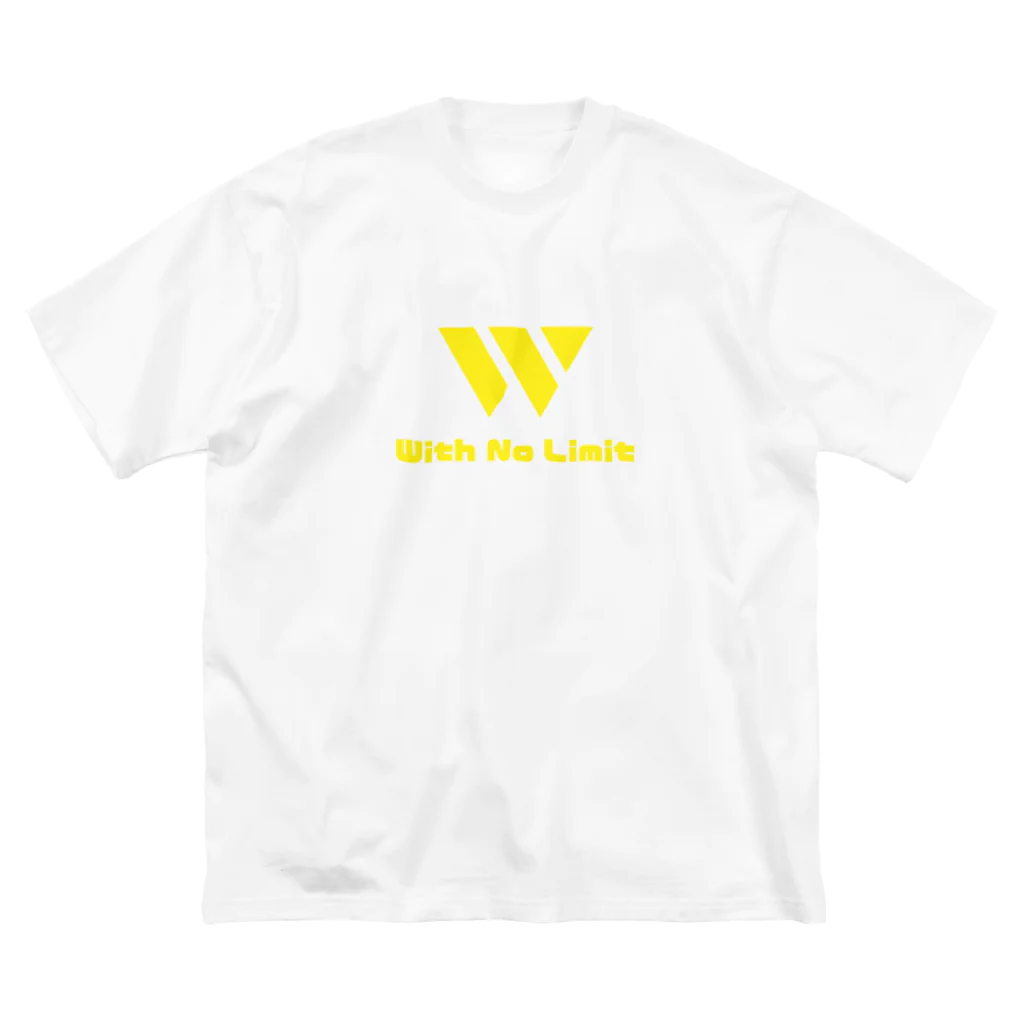 With No LimitのWith No Limit ロゴ Yellowバージョン ビッグシルエットTシャツ