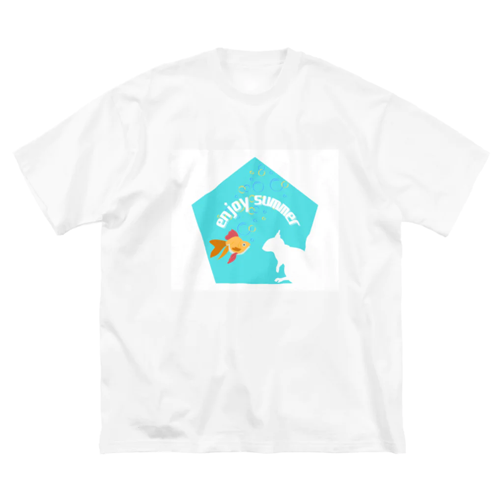 からふるなそらのりすと金魚がはじめまして！！(summer.ver) ビッグシルエットTシャツ