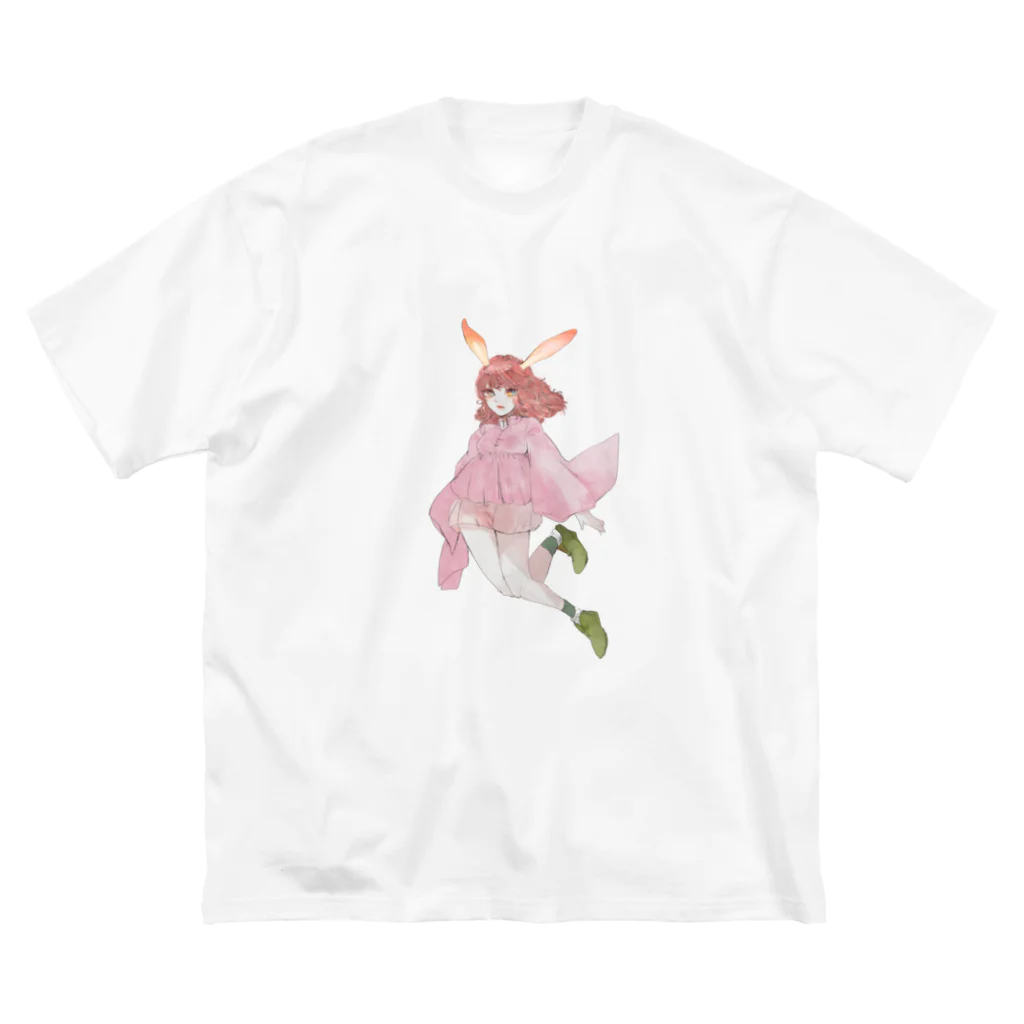 照嶌 雨子のうさみみちゃん ビッグシルエットTシャツ