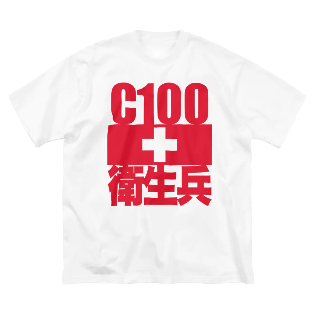 WIREDWORDのコミケ100衛生兵専用戦闘服「REDCROSS」 ビッグシルエットTシャツ