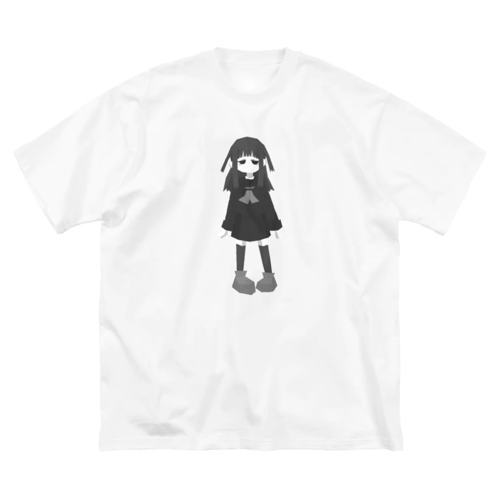 いゝんてふのローポリもの子 ビッグシルエットTシャツ