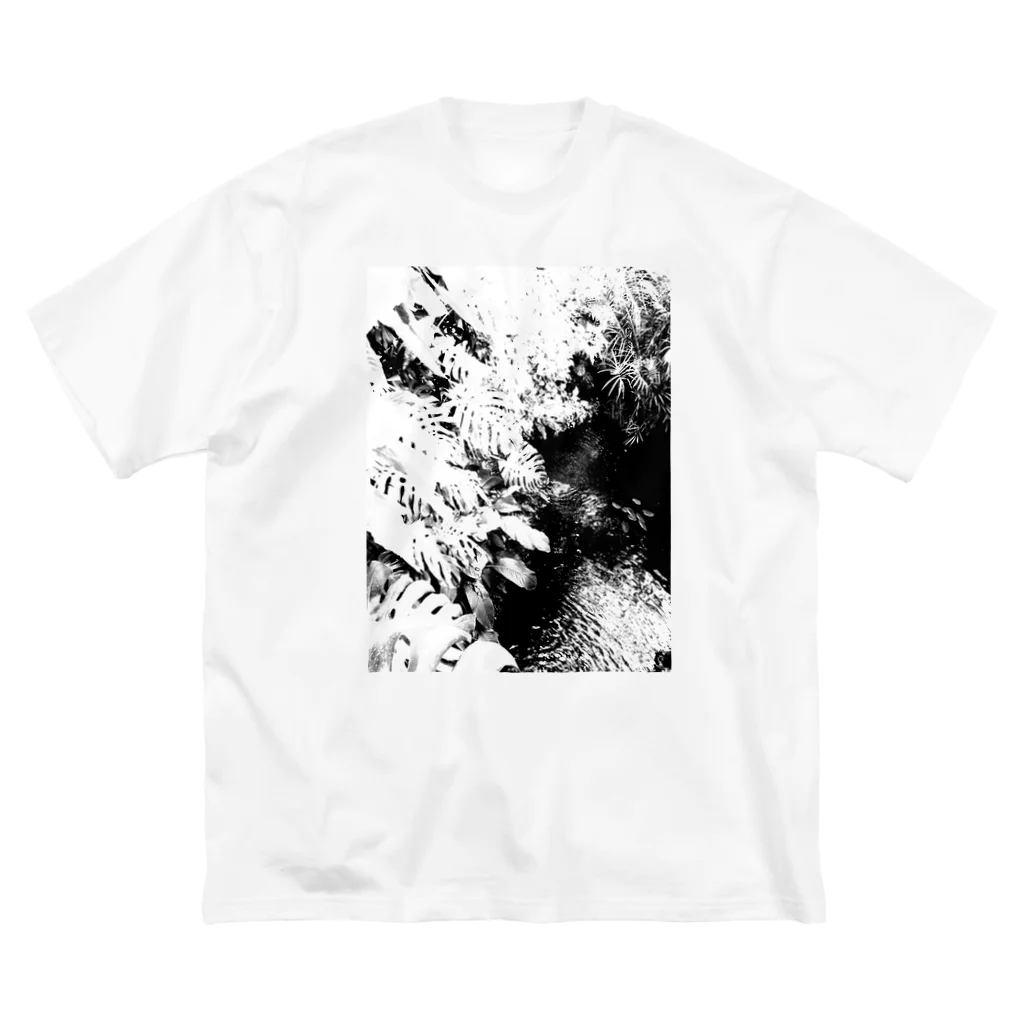 le hoshi★のbotanical garden-waterfall ビッグシルエットTシャツ