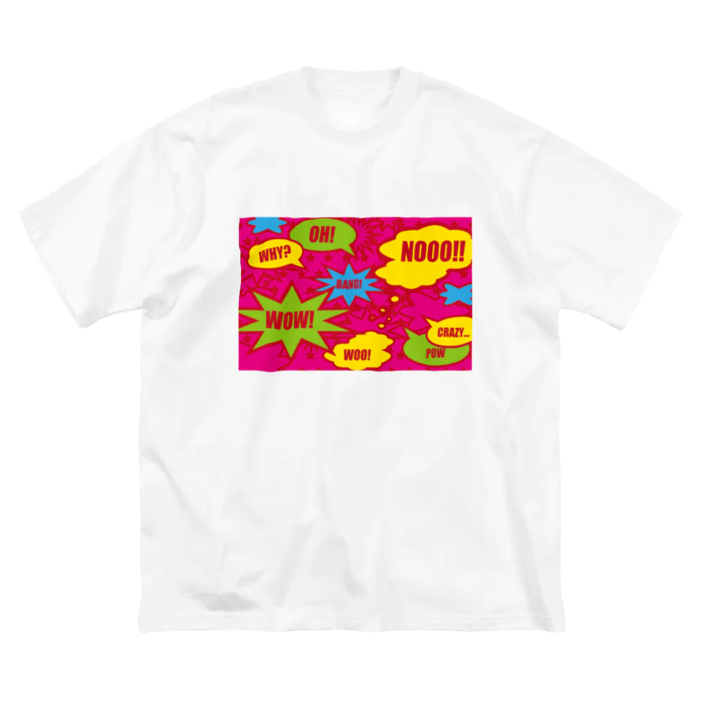 フォーヴァのコミックPINK ビッグシルエットTシャツ