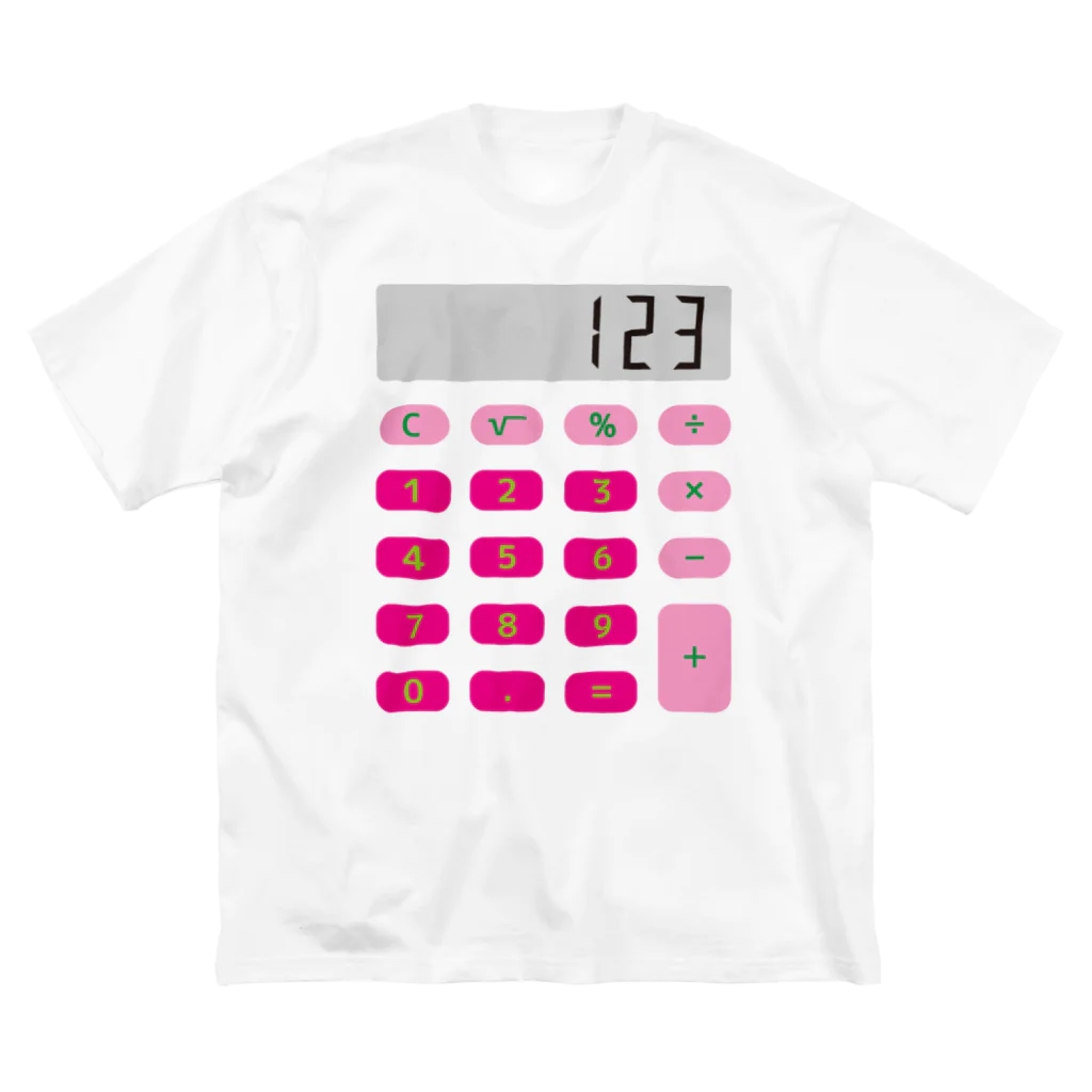 フォーヴァの電卓ピンク ビッグシルエットTシャツ