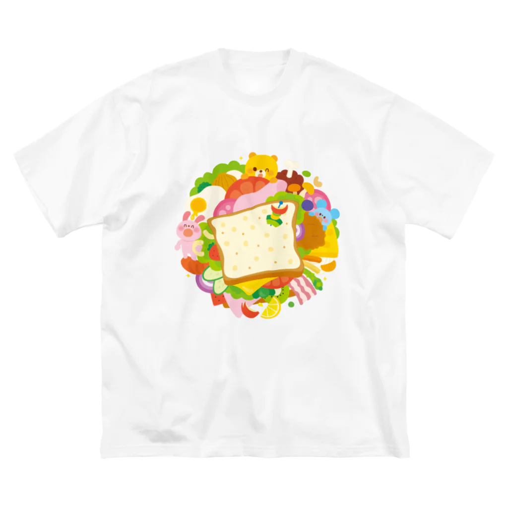 Illustrator イシグロフミカのサンドイッチ ビッグシルエットTシャツ