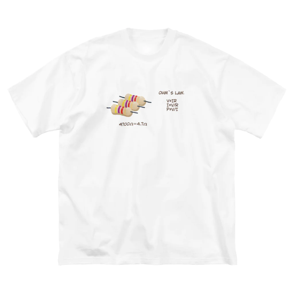 tomotchu-designのohm`s  law. ビッグシルエットTシャツ