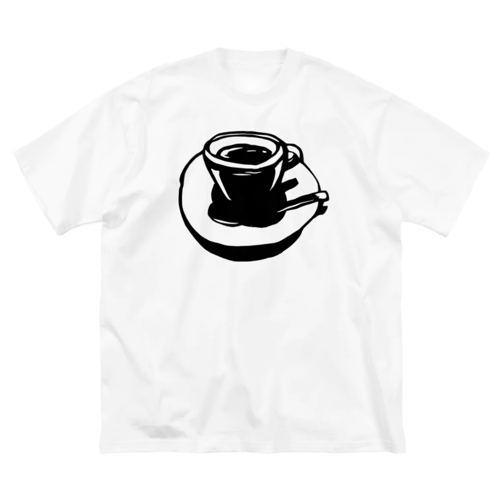 切り絵草太のcoffee break ビッグシルエットTシャツ