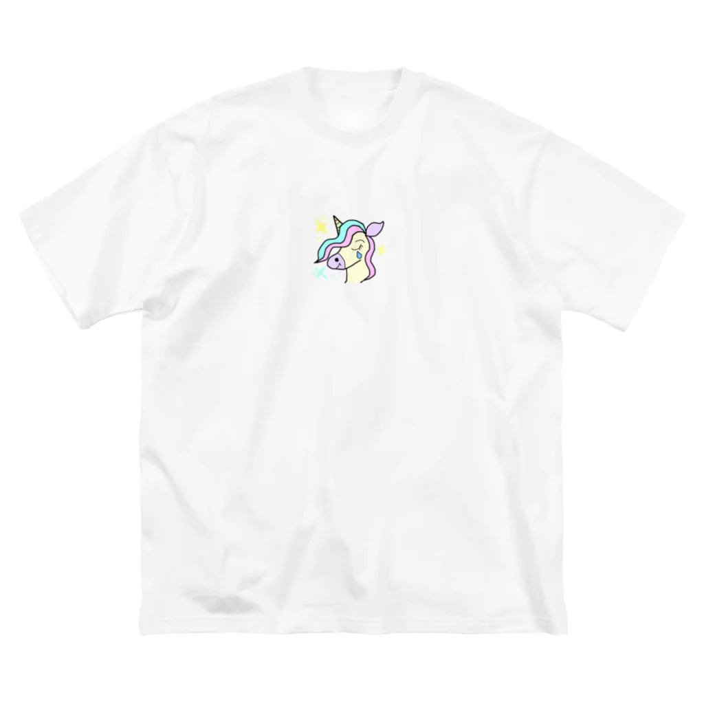 隣のぷよまめ家族のあなたの涙はきれいだよ ビッグシルエットTシャツ