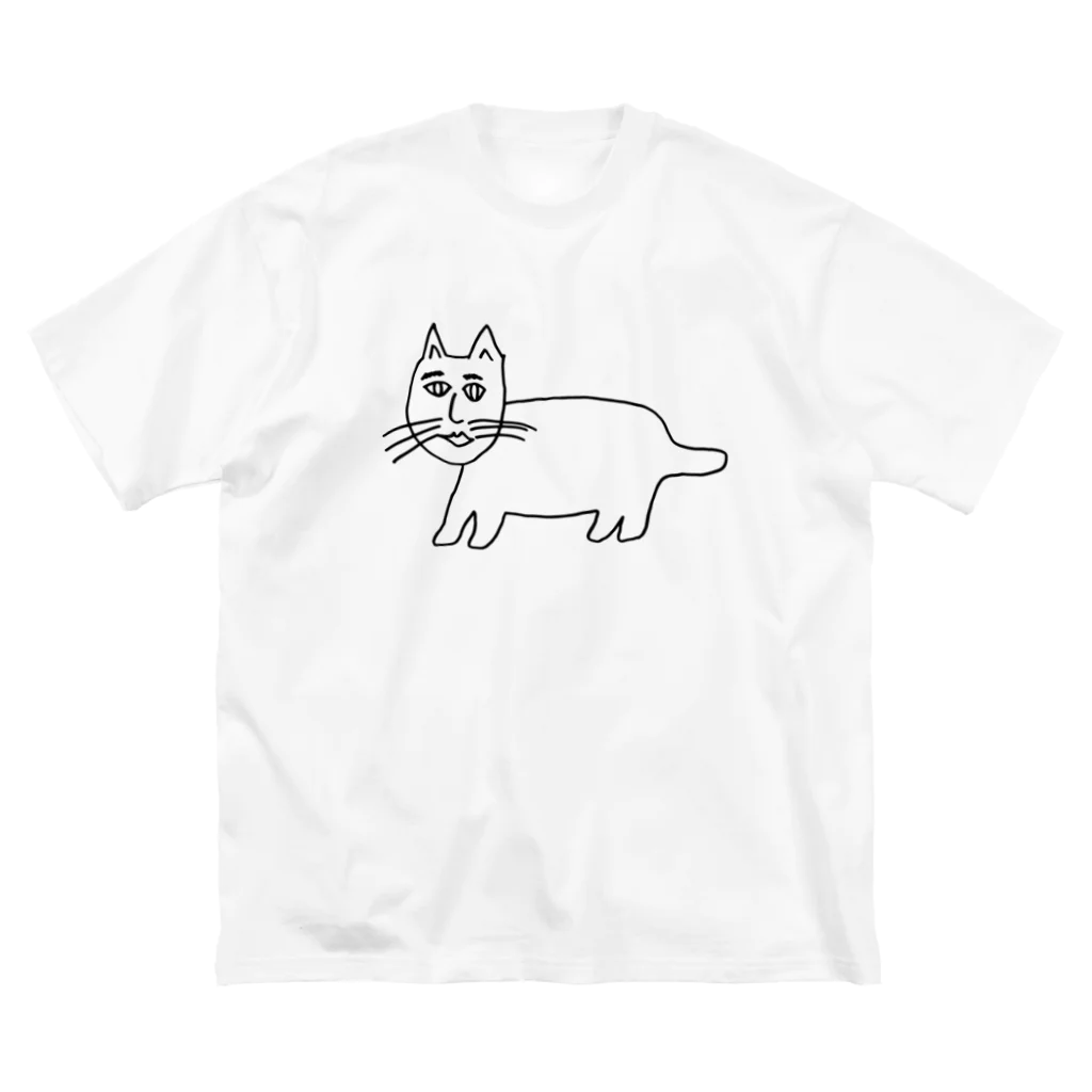 Lee SCLAPPP！の人面猫 ビッグシルエットTシャツ