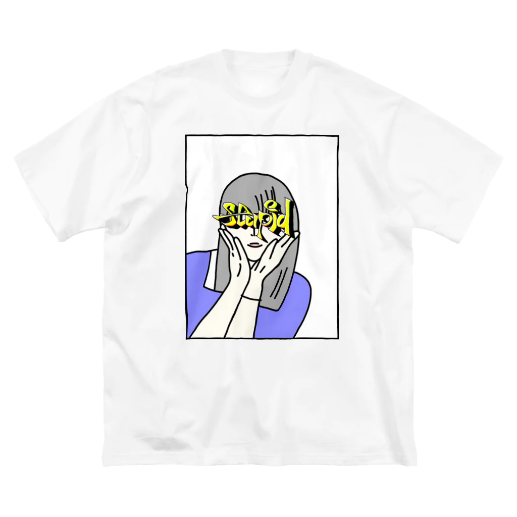 nozoのstupid girl ビッグシルエットTシャツ