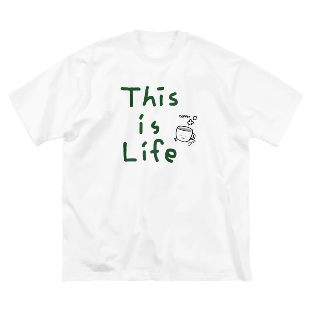 Yuu.Tの『 This is Life』一言つぶやきシリーズ ビッグシルエットTシャツ