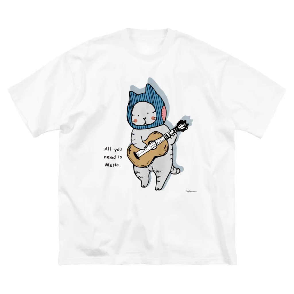 ほっかむねこ屋（アトリエほっかむ）のギターねこ Big T-Shirt