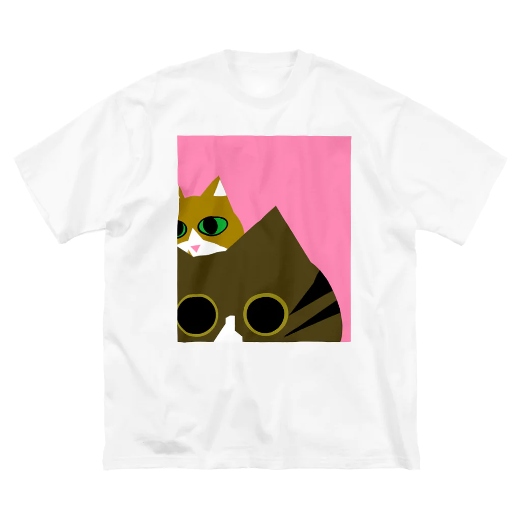 😼のあられチラリとの Big T-Shirt