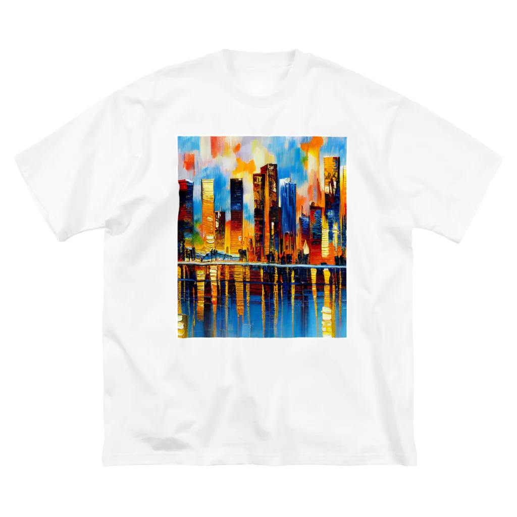 okada_labのCITYSCAPE ビッグシルエットTシャツ