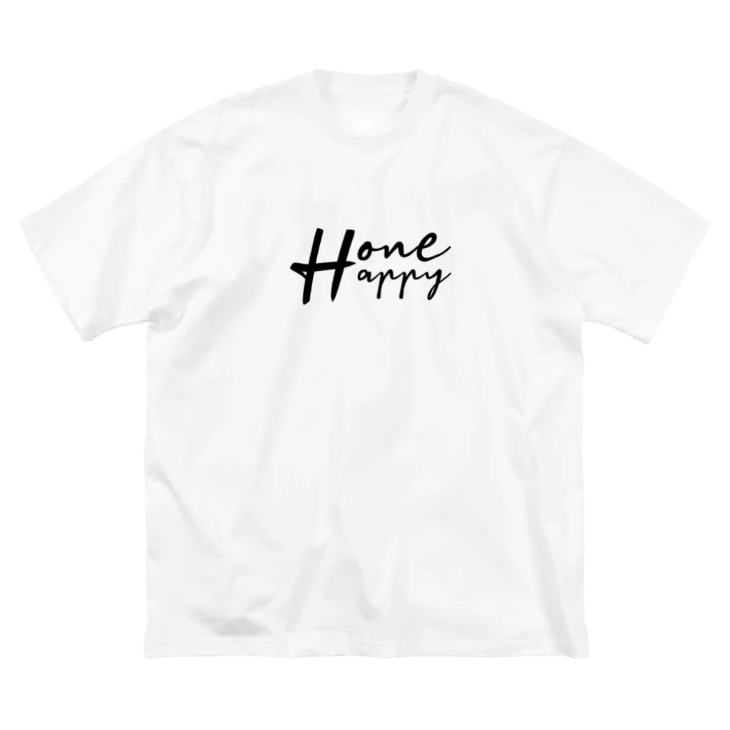 One:HappinessのOneHappy　ロゴデザイン ビッグシルエットTシャツ