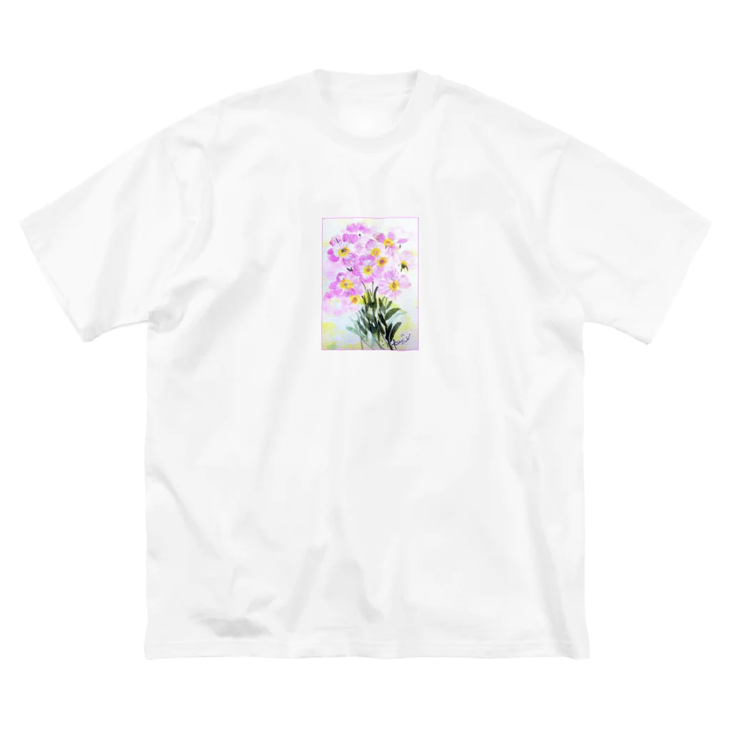 SUZURI.KEY-CHANの昼咲き月見草BF0902 ビッグシルエットTシャツ