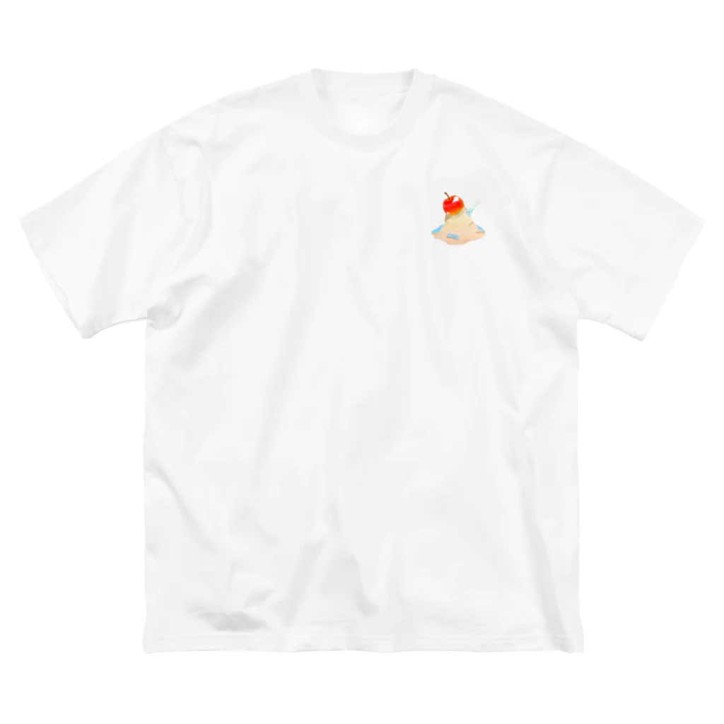 綾錦工房 りこりすのりんご飴三味線 - 津軽 ビッグシルエットTシャツ